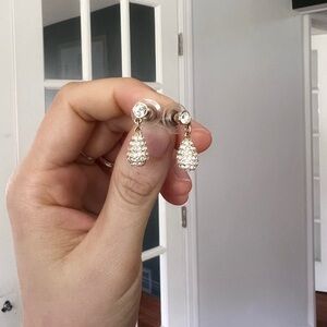 SWAROVSKI Heloise Pierced Earrings (gold)